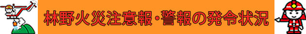 林野火災注意報・警報