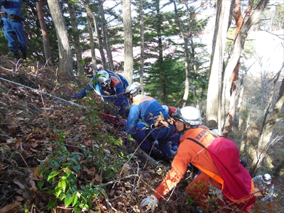 山岳救助訓練