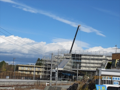 双葉駅駅建設中